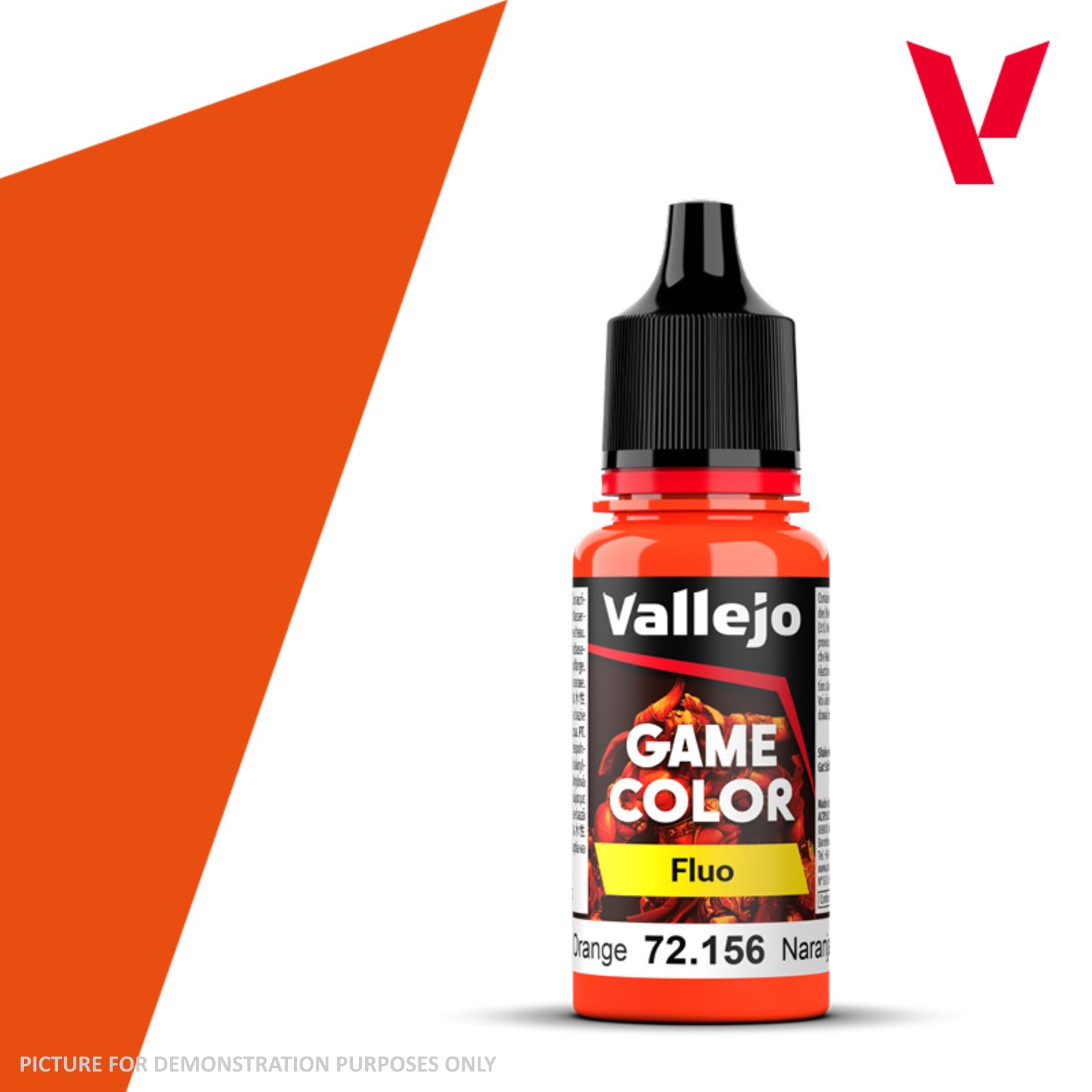 Vallejo Game Colour Fluo - 72.156 Orange 18ml